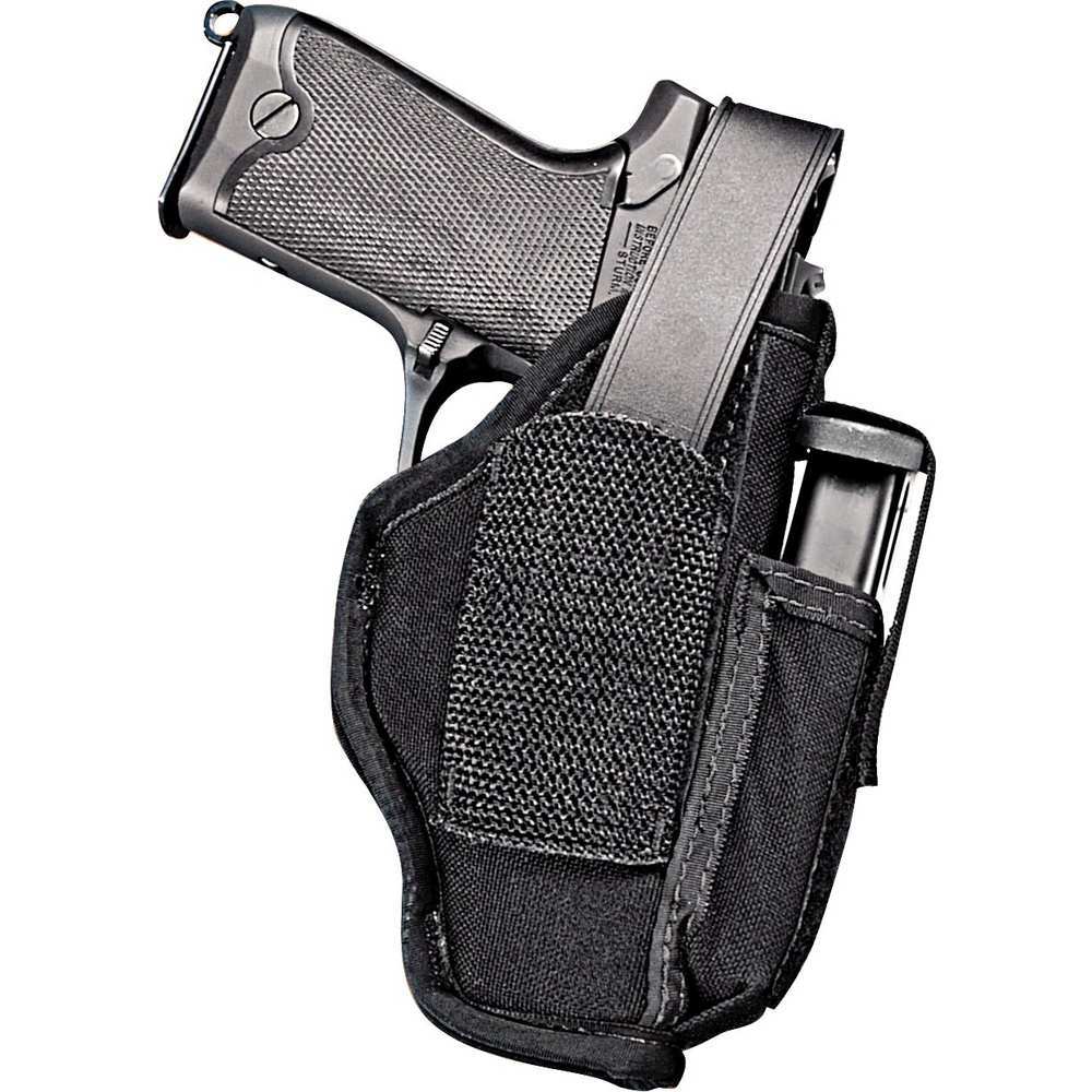 Holsters Uncle Mikes 01 UNC 7001-0 AMB HIP HLSTR W/MAG PCH  S1